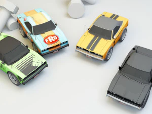 collection mini car 3D Model