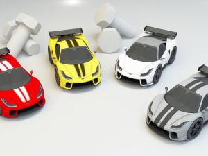 collection mini car 3D Модель