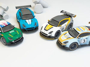 collection mini car 3D Модель