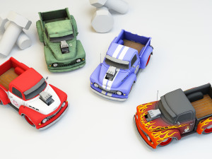 collection mini car 3D Модель