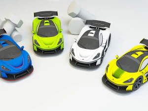 collection mini car 3D Model