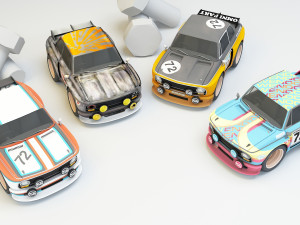 collection mini car 3D Модель