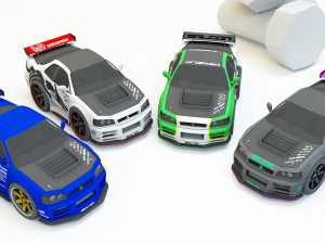 collection mini car 3D Модель