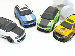 collection mini car 3D Model