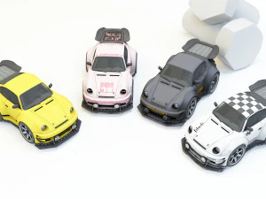 collection mini car 3D Model