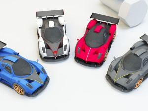 collection mini car 3D Модель