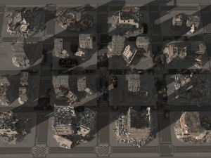 destroy city 2020 3D 모델