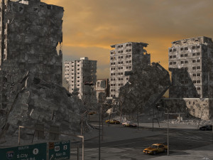 destroy city 2020 3D Modell