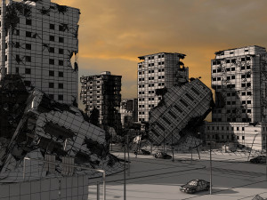 destroy city 2020 3D Modell