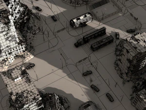 destroy city 2020 3D Model