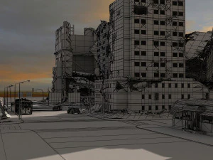 destroy city 2020 3D Model