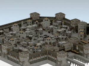 edificio medieval Modelo 3D
