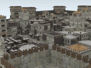 building medieval 3D 模型