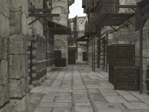 building medieval 3D 模型
