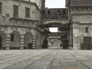 building medieval 3D 模型
