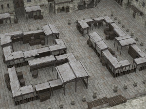 building medieval 3D 模型