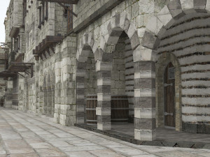 building medieval 3D 模型
