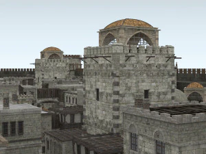 building medieval 3D Model