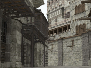 building medieval 3D 模型