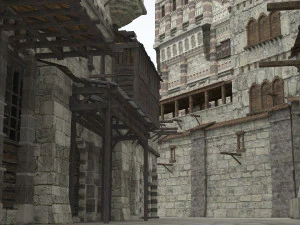 building medieval 3D Model