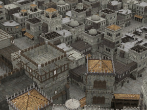 building medieval 3D 模型