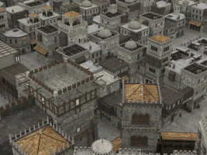 building medieval 3D Model