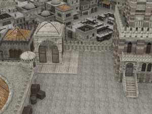 building medieval 3D 模型
