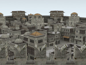 building medieval 3D 模型