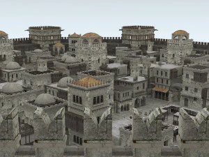 building medieval 3D Model