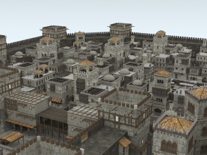 building medieval 3D 模型