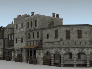 building medieval 3D Model