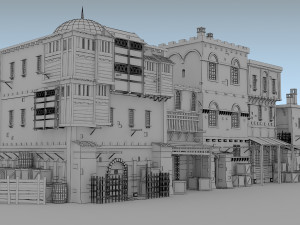 building medieval 3D 模型