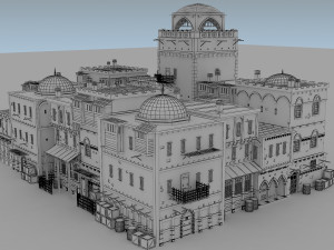 building medieval 3D 模型