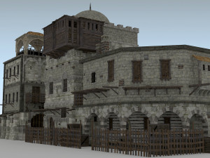 building medieval 3D 模型