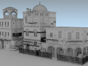 building medieval 3D Model