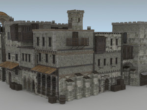 building medieval 3D 模型