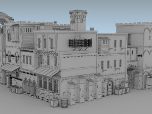 building medieval 3D 模型