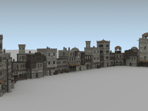 building medieval 3D 模型