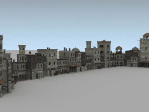 building medieval 3D Model