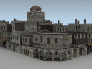 building medieval 3D 模型