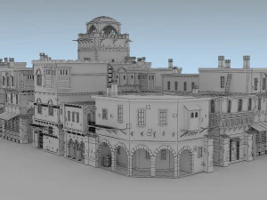 building medieval 3D Model