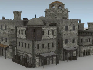 building medieval 3D Model