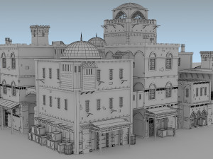 building medieval 3D 模型