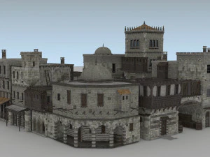 building medieval 3D Model