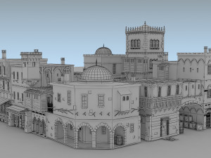 building medieval 3D 模型