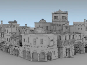 building medieval 3D Model