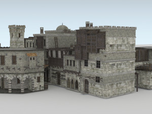 building medieval 3D 模型