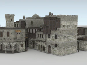 building medieval 3D Model