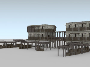 building medieval 3D 模型
