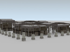 building medieval 3D 模型